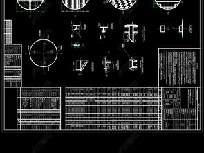 化工設(shè)計(jì)精餾塔cad圖
