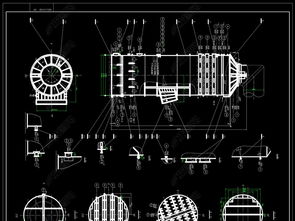 脫硫噴淋塔cad圖紙